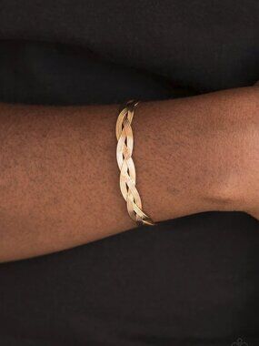 Paparazzi Jewelry Accessories - Business As Usual - Gold Bracelet - Vintage